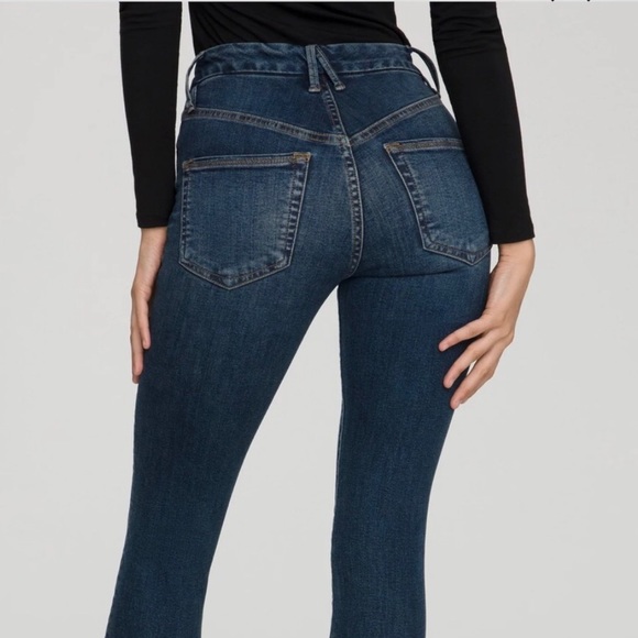 Good American Good Legs High Waist Crop Distressed Skinny Jeans 2/26 Médium wash - Picture 2 of 15